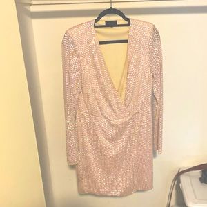 Misguided peace & love sequin mini dresss